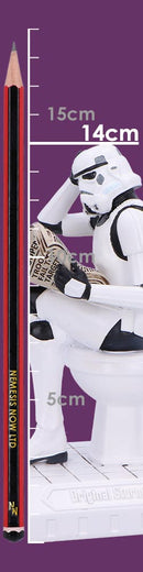 Original Stormtrooper Pooper Trooper on a Toilet Figurine 14cm 9