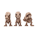 Three Wise Tyrannosaurus Rex Skeleton Figurines Skeletons 9.3cm