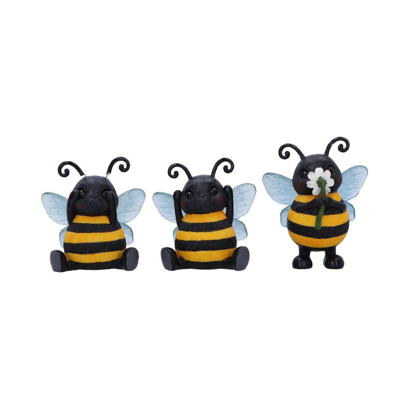 Three Wise Bees Figurines by Nemesis Now 9.5cm