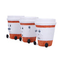 Three Wise Coffee Cups Figurines 7cm 2