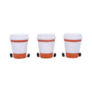 Three Wise Coffee Cups Figurines 7cm 3