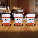 Three Wise Coffee Cups Figurines 7cm 7