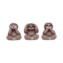 Three Wise Sloths Figurines by Nemesis Now 8cm