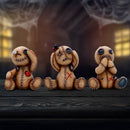 Three Wise Voodoo Dolls 8cm 8