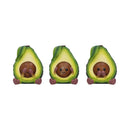 Three Wise Avocados 8.5cm Resin Statues 1