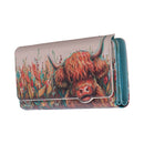 Highland Cow Embossed Purse 18.5cm 2