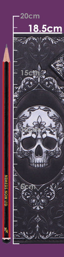 Baroque Skull Embossed Purse 18.5cm 8