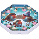 Winter Robins Foldable Lamp 21cm 5
