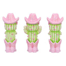Three Wise Cacti 9.5cm Resin Figurine Set 3
