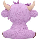 Hyacinth Purple Flower Cow Figurine 10.8cm 6