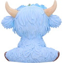 Bluebell Blue Flower Cow Figurine 10.8cm 6