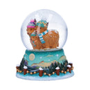 Winter Highland Cow Snow Globe 13.7cm 2