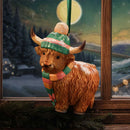 Winter Highland Cow Snowfall Hanging Ornament 8.3cm 6