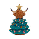 Winter Highland Cow Christmas Tree 13.5cm 3