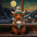Winter Highland Cow Hot Cocoa Figurine 12.3cm 7