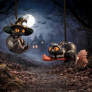 Curse and Claw Halloween Cats Hanging Ornaments Set of Two 7cm 6