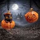 Pumpkin and Patch Halloween Hanging Ornaments Set of Two 7.7cm 6