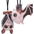 Sneak and Peak Halloween Hanging Ornaments Set of Two 6.7cm 5