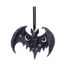 Lunar Wing Hanging Black Bat Ornament 7.2cm 2