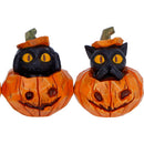 Three Wise Halloween Pumpkin Patch Cats 7.7cm 6