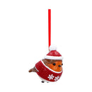 Robin Winter Warmth Hanging Ornament 7cm 3