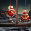 Robin Winter Warmth Hanging Ornament 7cm 6