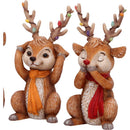 Three Wise Reindeer Figurine Set 10.8cm 5