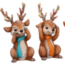 Three Wise Reindeer Figurine Set 10.8cm 6