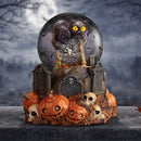 Pumpkin Patch Halloween Cat Snow Globe 15.4cm 7