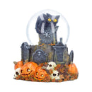 Pumpkin Patch Halloween Cat Snow Globe 15.4cm 1
