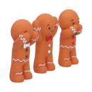 Three Wise Gingerbread Men Figurine set 9cm 4