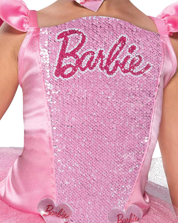 Barbie Ballerina Costume Girls Pink Tutu Dress