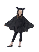 Bat Cape Kids Black Hooded with Ears Halloween Costume Accessory