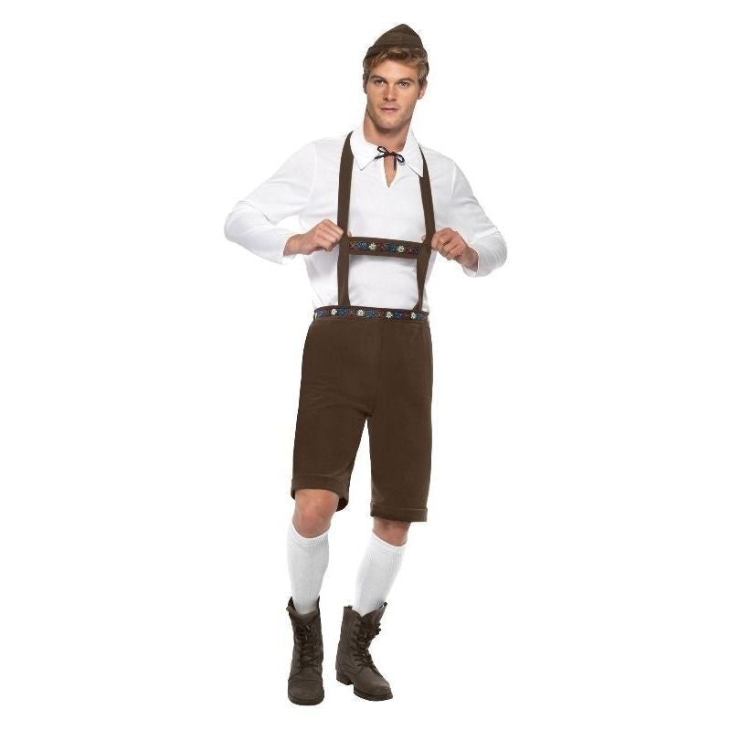 Bavarian Man Costume Adult Brown White_3 sm-30286XL
