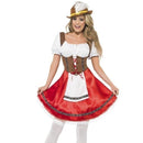 Bavarian Wench Costume Adult Red White_1 sm-30092M