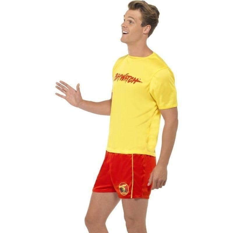 Baywatch Mens Beach Costume Adult Yellow with Red_3 