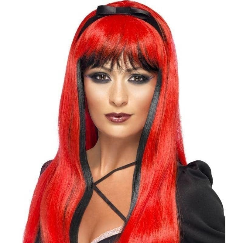 Bewitching Wig Adult Red Black_1 sm-20317