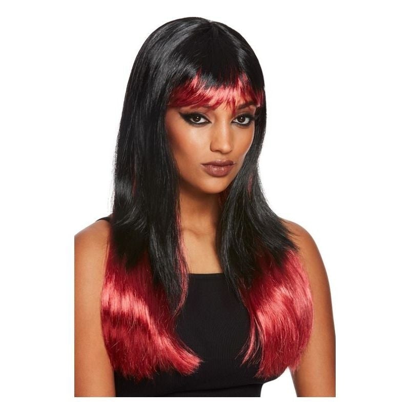 Bleeding Dip Dye Wig Black & Red_1 sm-44996