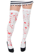 Blood Splattered Stockings White and Red Horror Costume Accessory 1
