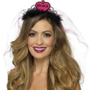Braut Tiara Adult Pink Black_1 sm-44990