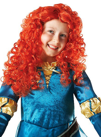 strapless open back dress Merida Wig Brave Disney Princess Kids