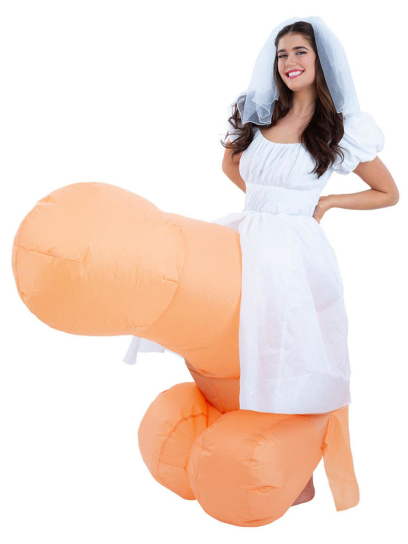 Bride On Inflatable Penis Joke Costume