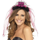 Bride To Be Tiara With Veil Adult Black_1 sm-26837