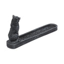 Catching The Scent Obsidian Wolf Incense Burner 25cm Holder 4