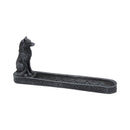 Catching The Scent Obsidian Wolf Incense Burner 25cm Holder 5