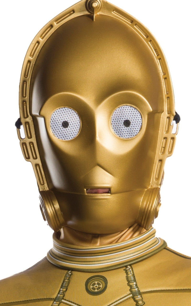 C3PO Kids Star Wars Droid Costume 2 rub-640557M MAD Fancy Dress