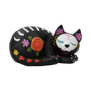 Sleepy Sugar Figurine Mexican Day of the Dead Skull Cat Ornament 22cm