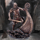 Bronzed Halvor Viking Longship Figurine 24cm 7