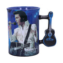 Elvis The King of Rock and Roll Blue Mug 16oz