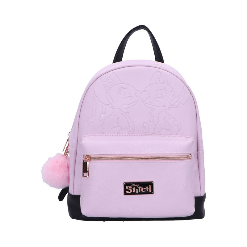 Disney Stitch and Angel Backpack in Baby Pink